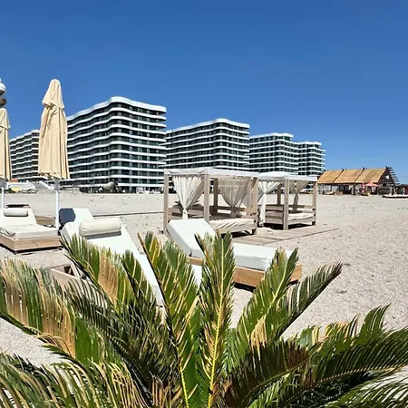 Lägenhet Azuria - Sea Line In Casa Del Mar - Sea View, Terrace And Private Parking Mamaia